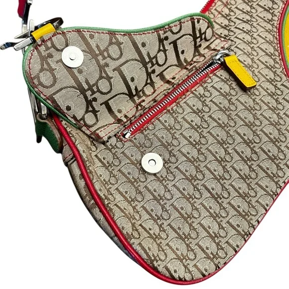 Dior Multicolor Crossbody Bag with Yellow Accent - Picture 5 of 13